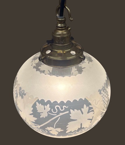 Three antique glass light - antique,