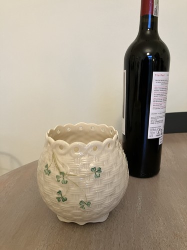 Beautiful belleek shamrock - belleek,