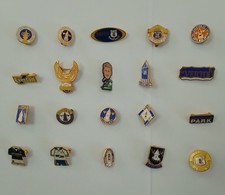 20 Vintage Everton Pin Badges