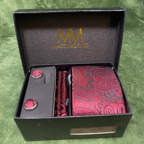 Massi morino burgundy tie - morino,