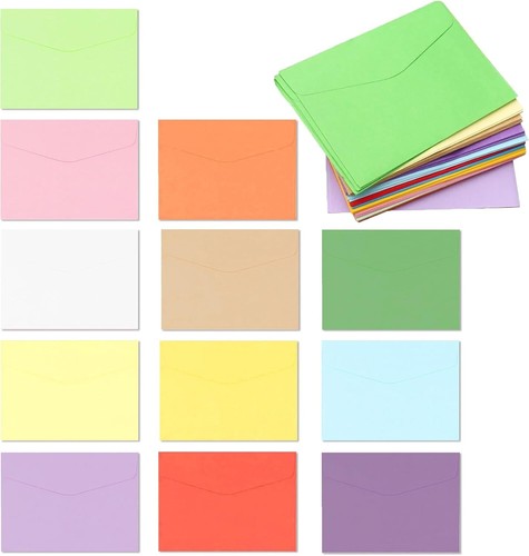 Mini coloured envelopes - coloured,