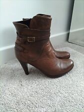 Ladies Manas Lea Foscati Brown Leather Boots Size 7, Hardly Worn , Cost £140