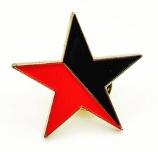 Black & Red Star Badge -