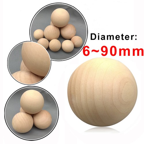 Natural wooden craft - natural, balls