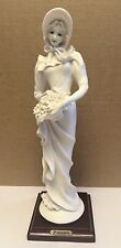 Guiseppe Armani Florence Figurine Lady with Flowers 1990 H34cm Some Restoration