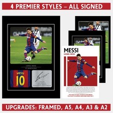 Lionel Messi Signed Photo