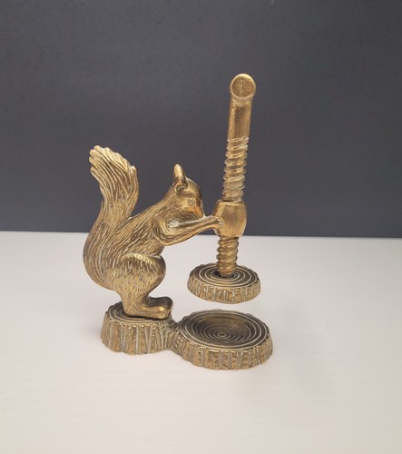 Vintage brass squirrel - vintage,