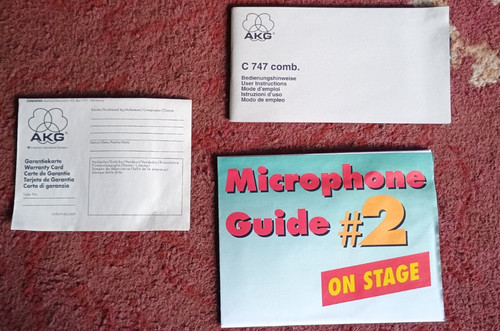Akg c747 manual microphone - akg,