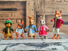 Peter Rabbit Figures - Benjamin Bunny Lily Bobtail Mr Todd Fox - Cbeebies
