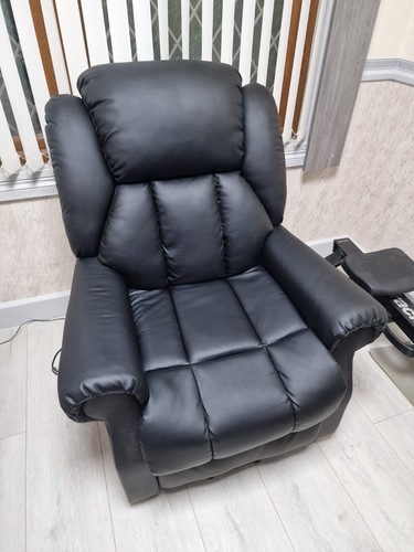 Leather reclining tilt and tip - and,