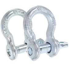  2 Pcs Heavy-duty Shackle Ring Shackles Adjustable Buckles American Made
