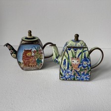 2 X Minature Trade +aid Enamel
