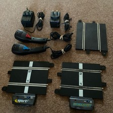 Scalextric Sport x2 Power Bases, x2 Power Adapters, x2 Throttles & x1 Sml Track.
