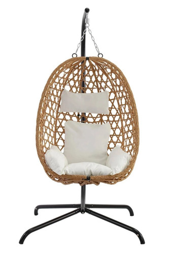 Hanging egg chair with - hanging, metal