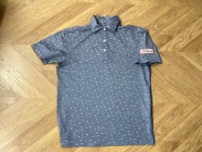 Footjoy Titleist  Grey Golf Polo Shirt Size Small Athletic Fit VG Con