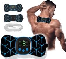 Rechargeable EMS Neck Massager Machine, Muscle Stimulator for Pain Relief