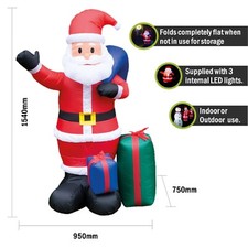 Festive Santa 150cm Inflatable