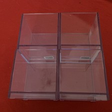 Habitat Stackable  Clear Plastic Storage Cubes Designed For CDs