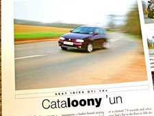 SEAT IBIZA GTi 16v - COLLECTIBLE FRAMEABLE ORIGINAL CLASSIC CAR ROAD TEST REVIEW