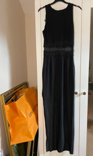 Paris long black evening - black,