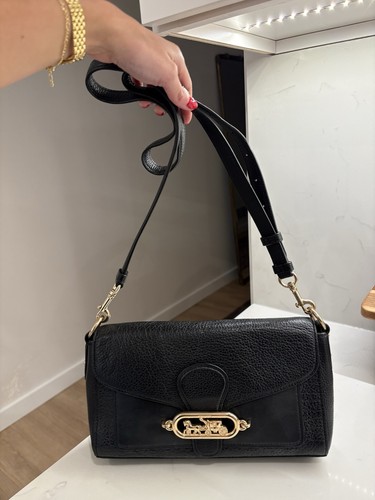 Black coach jade shoulder bag - black,