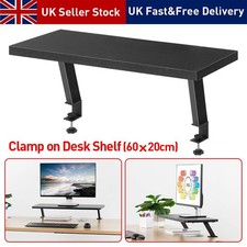 Desk Shelf Monitor Clamp-On