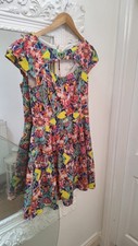 TK Maxx Womens Summer Patterned Pinky Dress Size M  10/12