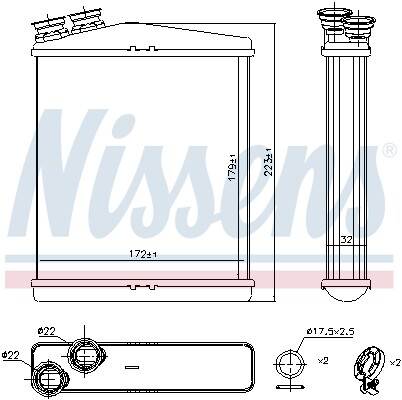 Fits nissens nis 73645 heat - fits,