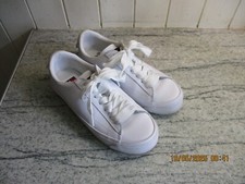 Tommy Jeans Ladies Leather Trainers In White Size UK4/EU37 Used.