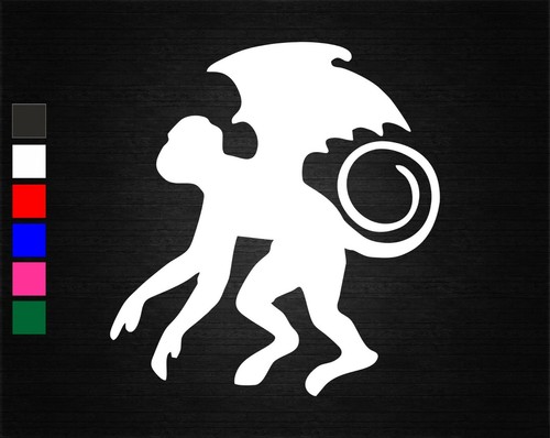 Flying monkey vinyl decal - monkey,