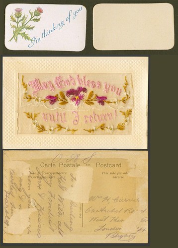 Ww1 silk embroidered - ww1, oas