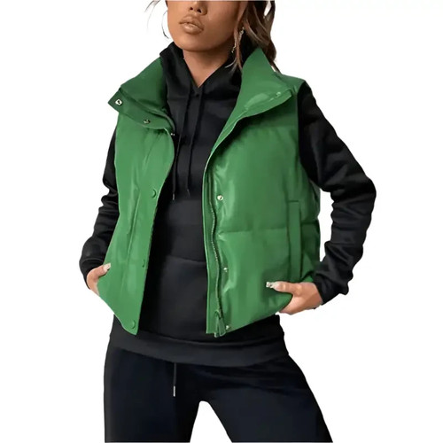 Women green puffer - women's,