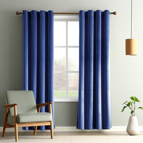 Luxury velvet curtain panels - curtain,