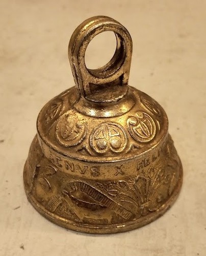 Moulded brass sanctuary bell - brass,