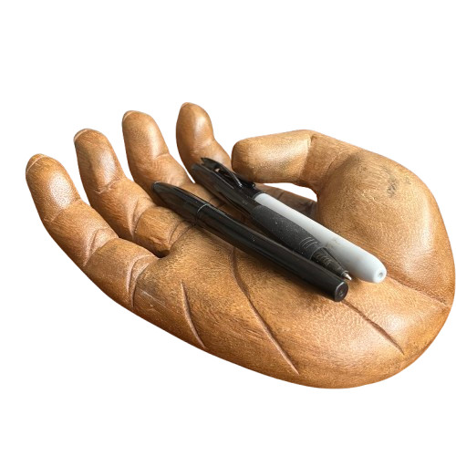 Hand carved wooden - hand,