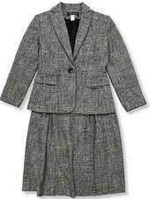 Anne Klein Wool Skirt Suit Set