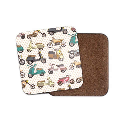 Scooter moped print - moped,