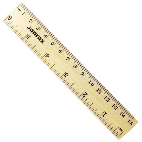 Pack 15cm wooden rulers - pack,