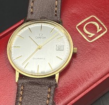 Vintage Omega Solid 9ct Gold