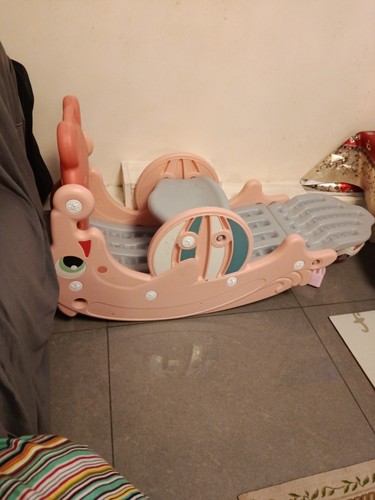Two one toy slide and - two,