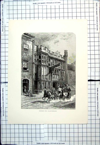 Old antique print - old, george