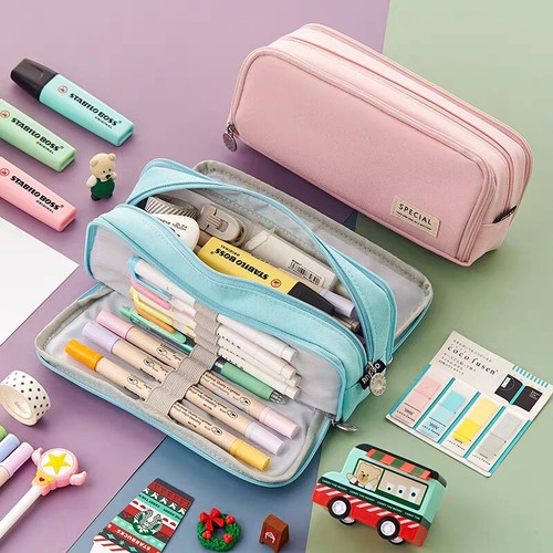 Large pencil case multi layer - large,