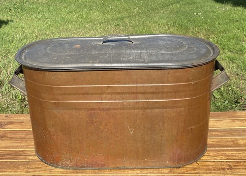 Great antique copper boiler - great,