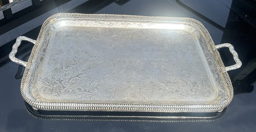 Antique silver plated butler - antique,