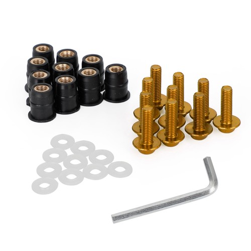 Pack alu gold m5x16 - 10,