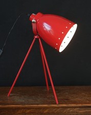 Modern Red Tripod Table Lamp