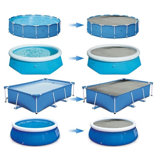 Blue solar pool - blue, covers