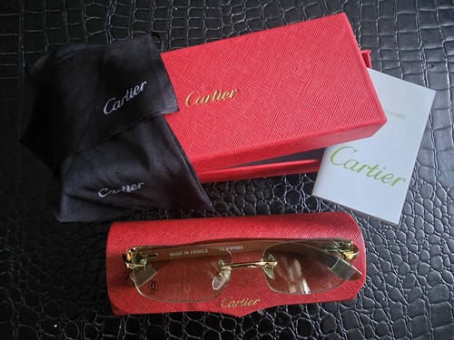 Vintage cartier rimless gold - vintage,
