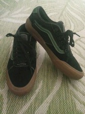 Vans World Skate Shoe Pro Chima Ferguson Sydney Canvas Suede Black/green UK 9.