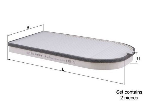 Cabin air filter - air, fits